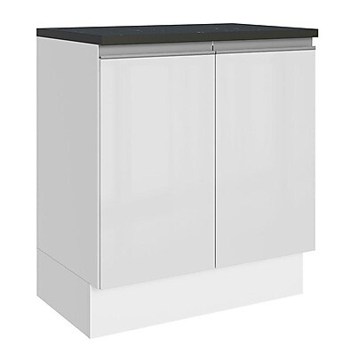 Balcão de Cozinha 70cm Branco Madesa Acordes