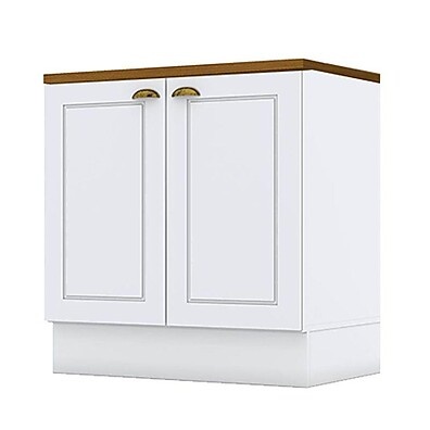 Balcão de Cozinha 80cm: Branco, Cooktop e Elegância