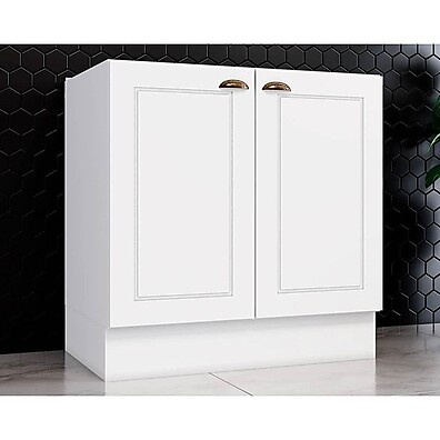 Balcão de Cozinha 80cm Branco – Ideal para Cozinhas Modernas