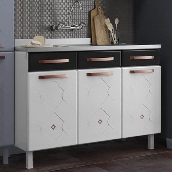 Balcão de Cozinha Aço Triplo: Organize com Estilo!