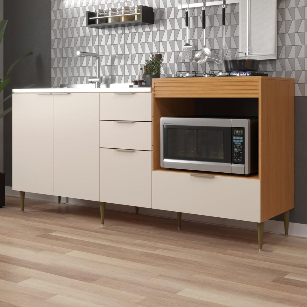 Balcão de Cozinha Alice 190cm: Organize e Decore!