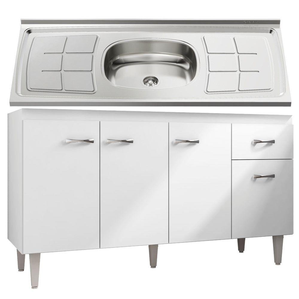 Balcão de Cozinha Gabriela 150cm: Organize com Estilo!