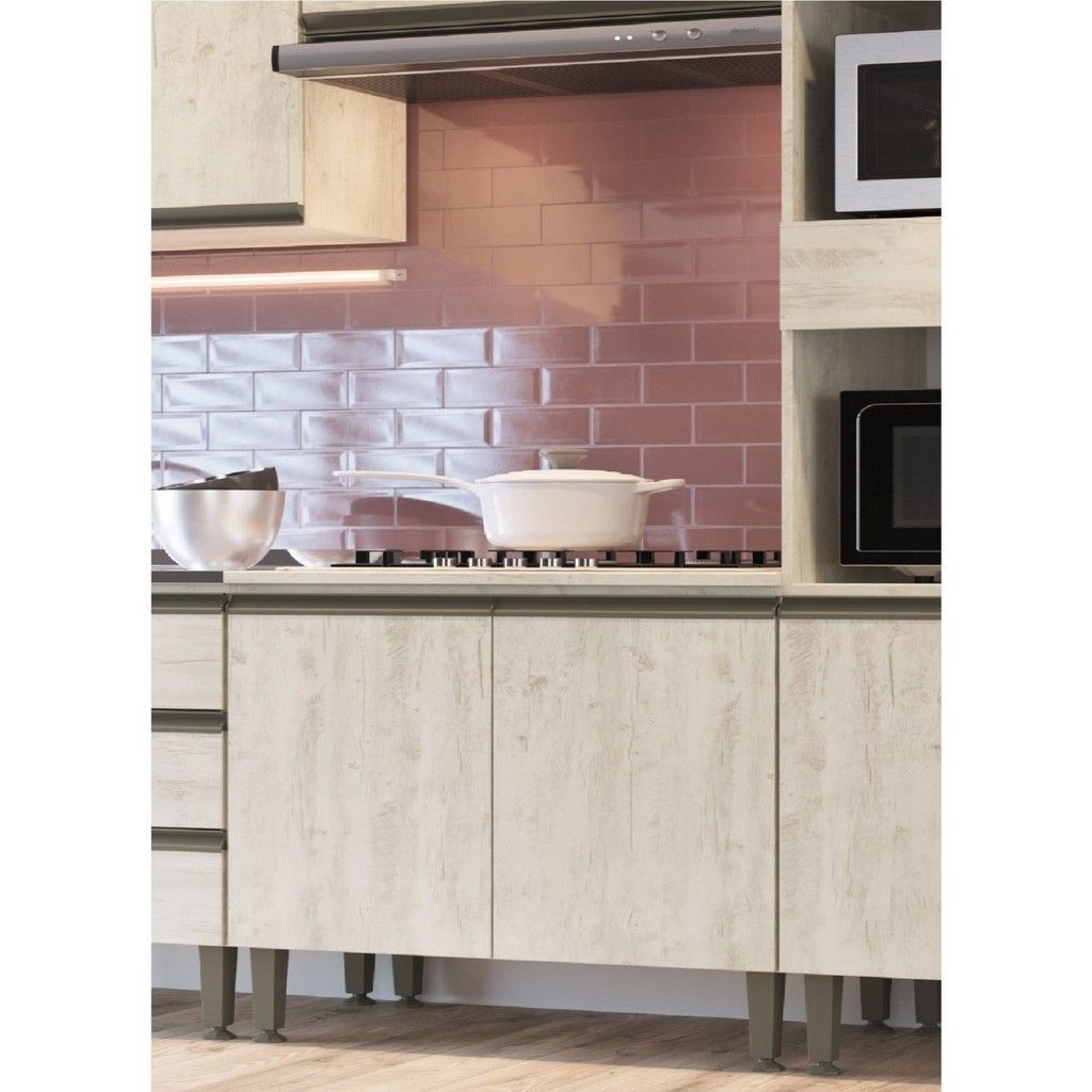 Balcão de Cozinha Greta Crema: Organize com Estilo!