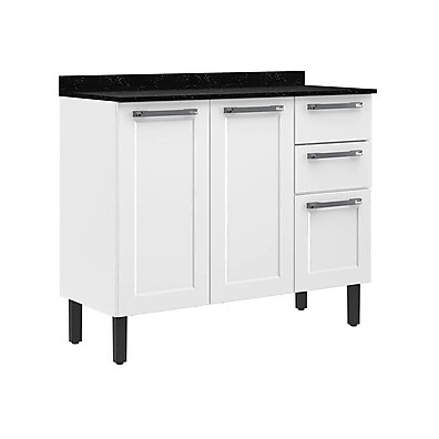 Balcão de Cozinha Itatiaia Florença 105cm: Branco e Prático!