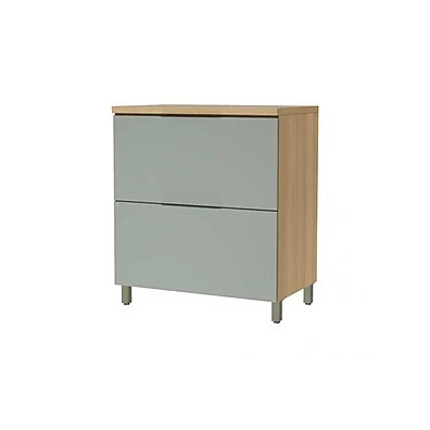 Balcão de Cozinha Marquesa 80cm com Porta Basculante e Gaveta - Design Nature/Verde