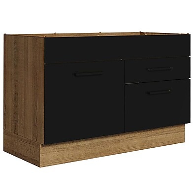 Balcão de Pia 120x60 cm com 2 Gavetas e 1 Porta - Agata Madesa