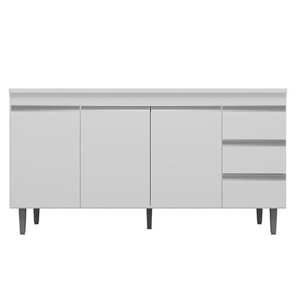 Balcão de Pia Andréia 150 cm Branco – Modernize sua Cozinha