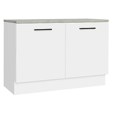 Balcão de Pia Cozinha Branco Agata 120cm – Madesa