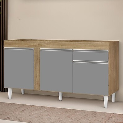 Balcão Gabinete 150cm Dakota: Espaço e Estilo na Sua Cozinha