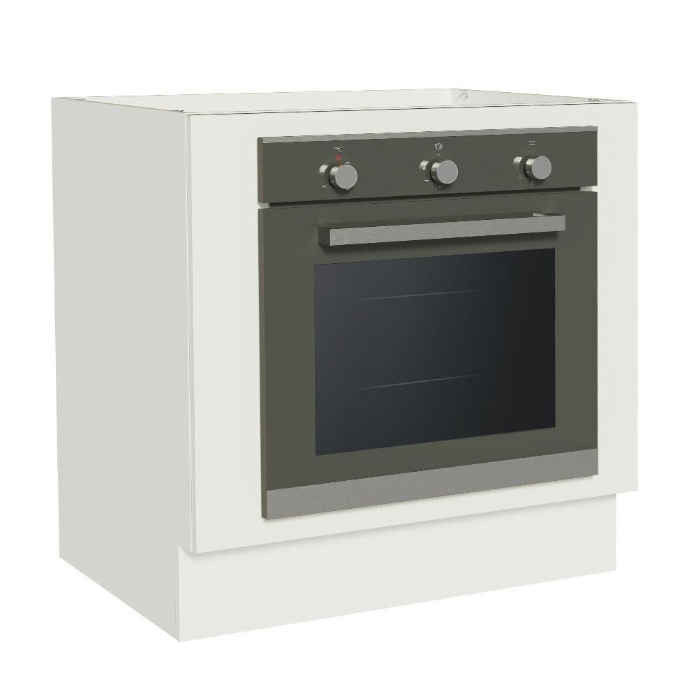Balcão para Forno Embutir 80x60cm Branco Madesa