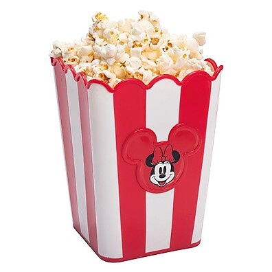 Balde Pote Pipoca Minnie Retrô Vermelho – O Charme do Cinema em Casa!