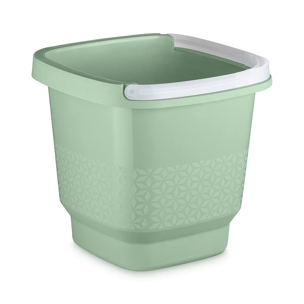 Balde Slim com Alça 8,5L Verde Menta - Prático e Durável para Organização Diária