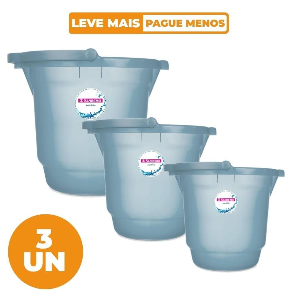 Baldes Hydrus Sanremo: Kit 3 Capacidades!
