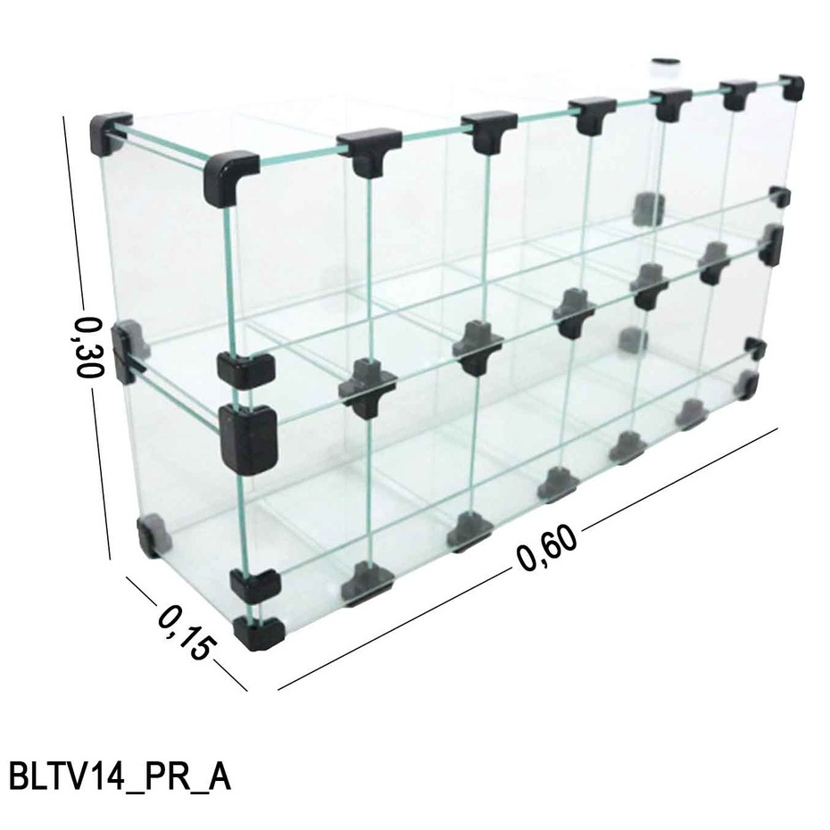 Baleiro de Vidro Expositor para Bar – Destaque Seus Produtos com Elegância!
