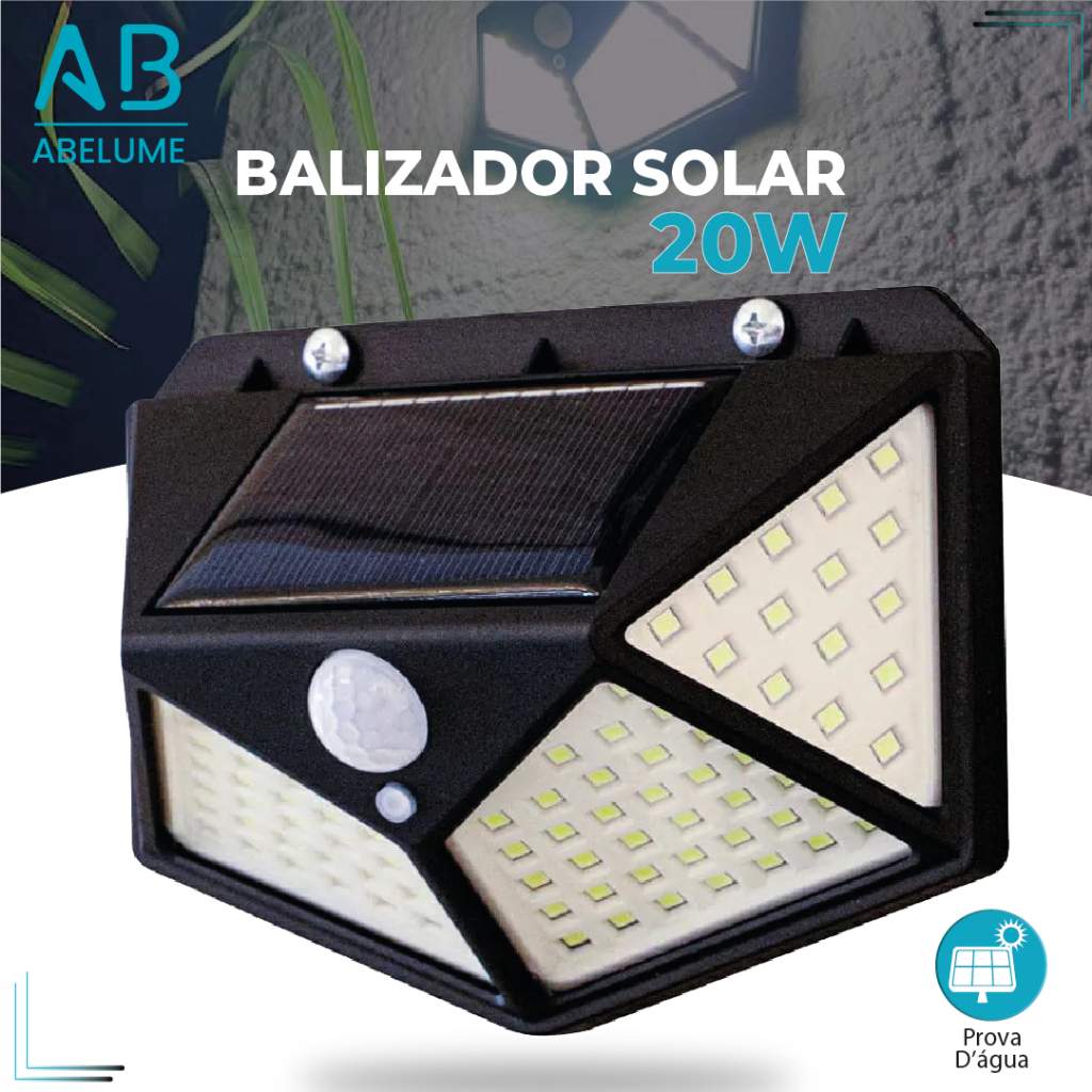 Balizador Solar 20W: Iluminação Inteligente!