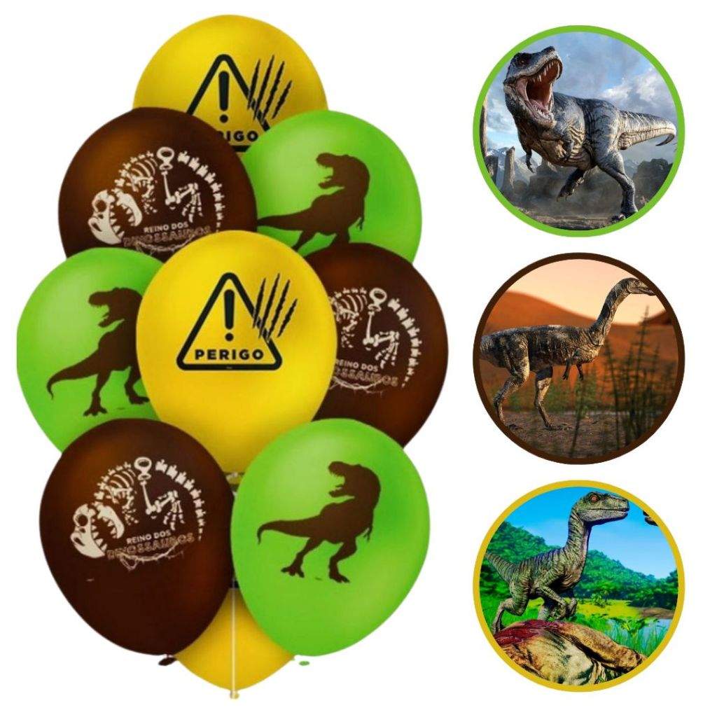 Balões Dinossauros Regina 9 Pol: Festa Radical!