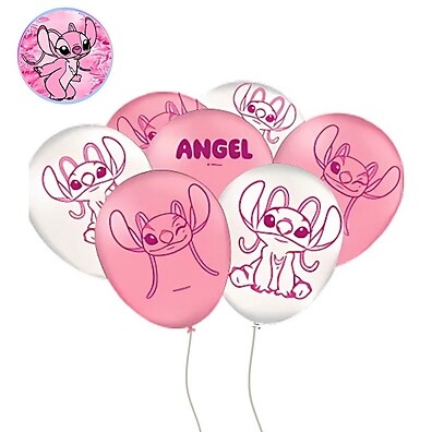 Balões Lilo & Stitch Rosa: Decore Sua Festa!
