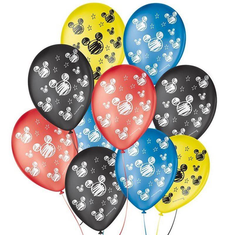 Balões Mickey: Decore Sua Festa com 25 Unidades!