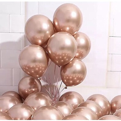 Balões Rose Gold: 25 Unidades para Festas!