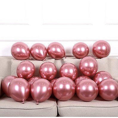 Balões Vermelhos Metalizados: 25 Unidades!