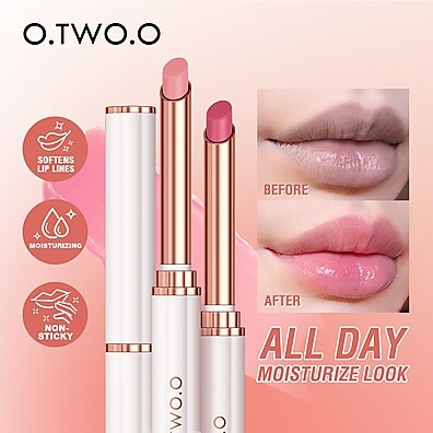 Bálsamo Labial O.TWO.O: Hidratação e Cor Intensa