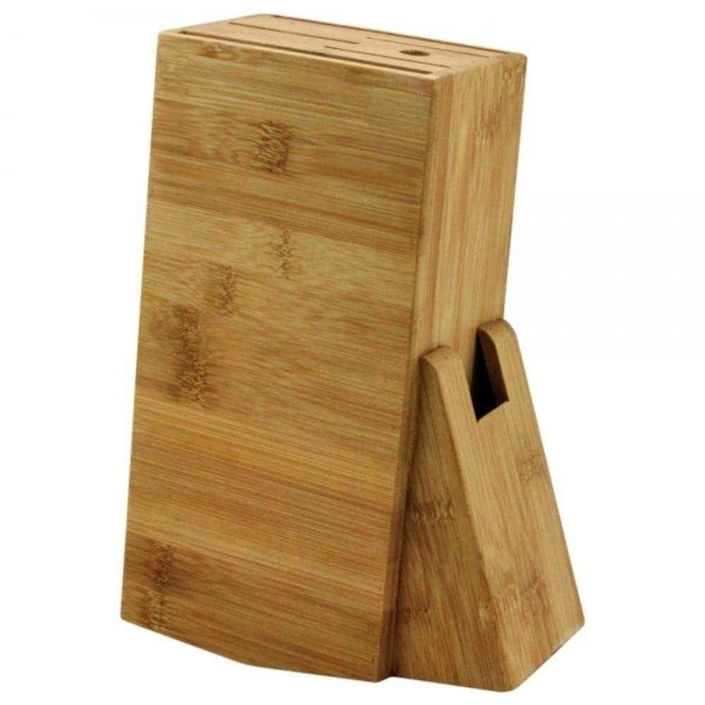 Porta Facas em Bambu Natural - Suporte Elegante e Prático para Cozinha