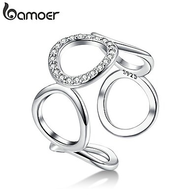 Bamoer Anel Circular YIR216 – Elegância Simples e Atemporal