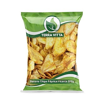 Banana Chips com Páprica Picante 500g: Snack Saudável e Crocante