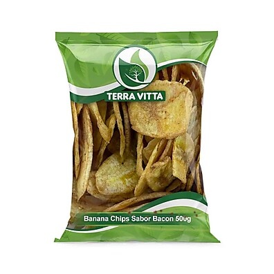 Banana Chips Sabor Bacon 500g – O Snack Crocante que Vicia!