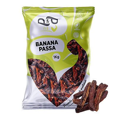 Banana Passa Natural Sem Açúcar – Energia Saudável em Cada Mordida
