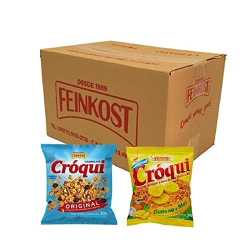 Granola Croqui Original e Banana e Mel Caixa Mista 50 Saches