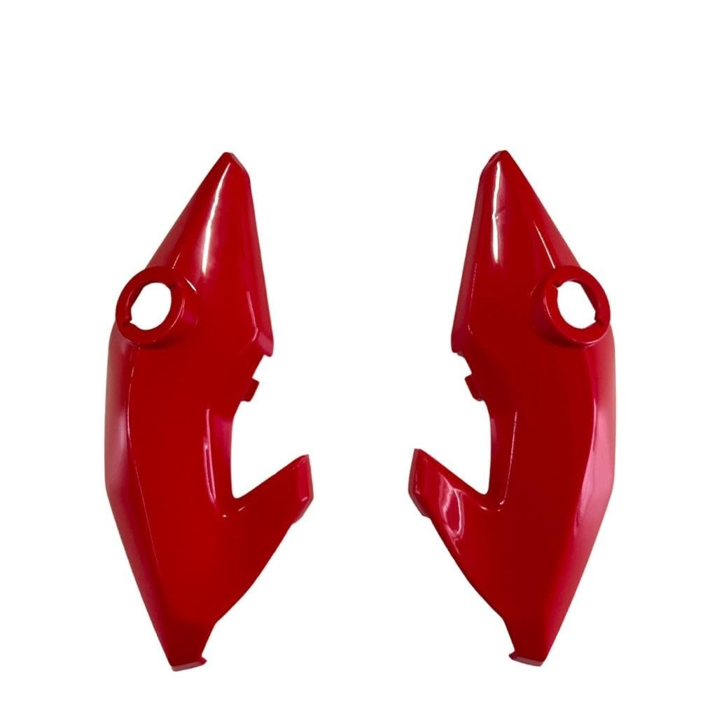 Par Bananinhas Laterais Vermelho Brilhante (Marrakesh) para Honda CG Titan 150, Fan 125/150/160 e Start (2014-2021)