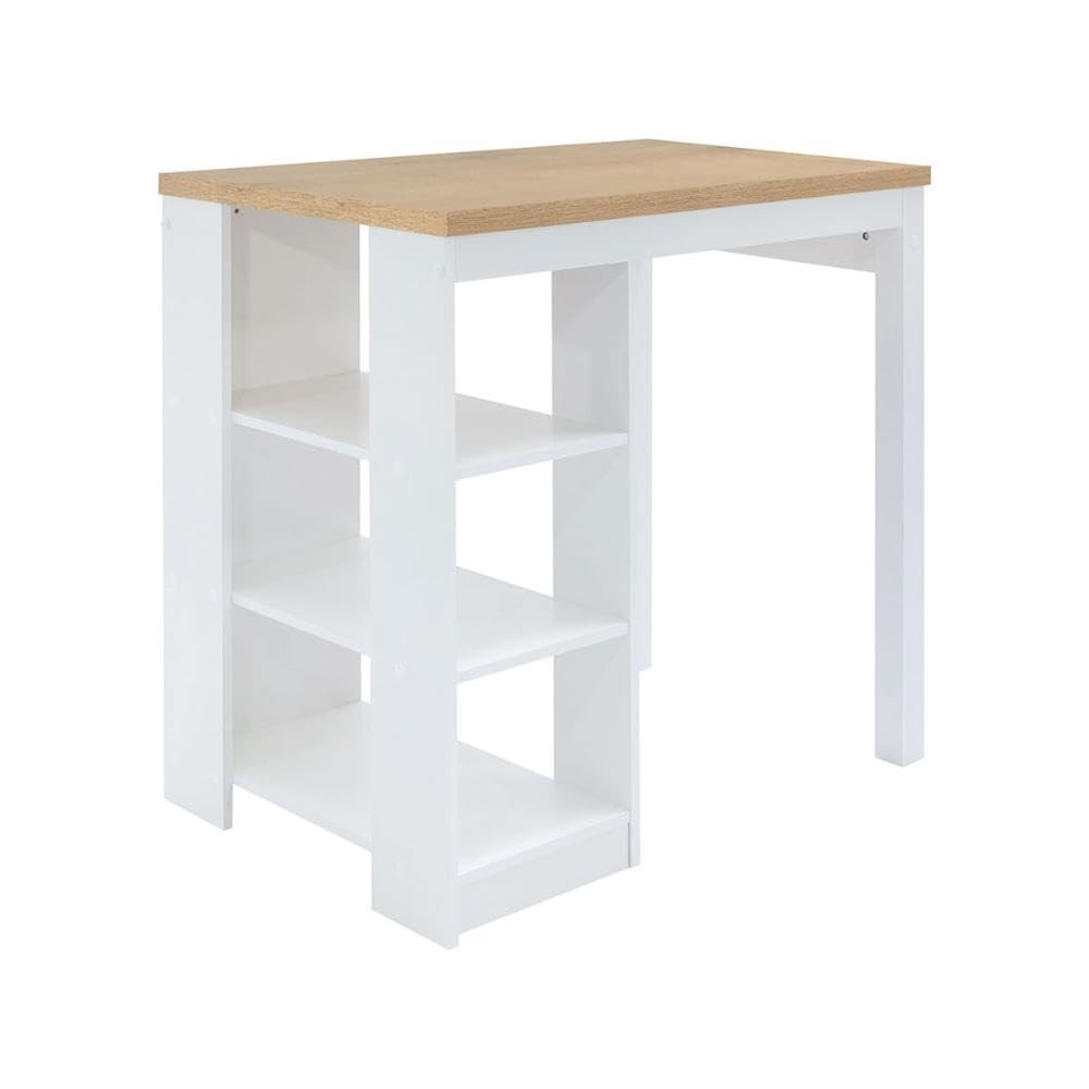 Bancada de Cozinha Gourmet Ditália 3 Prateleiras CD-1022 Branco - Design Moderno e Resistente