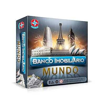 Banco Imobiliário Mundo - Estrela: Estratégia e Diversão para Toda a Família