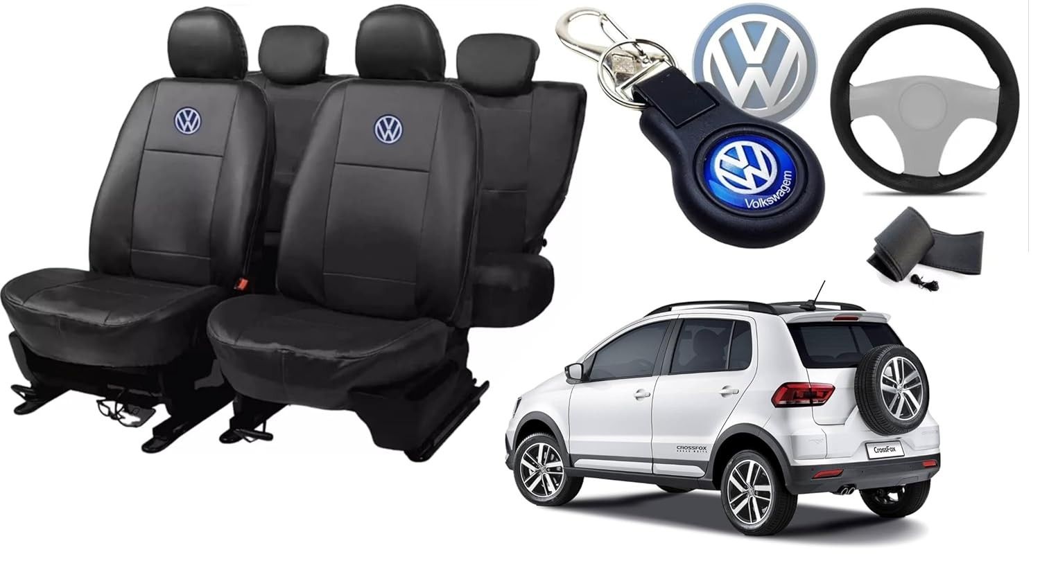 Capa de Banco Impermeável para VW Crossfox (2003-2022): Proteção e Estilo