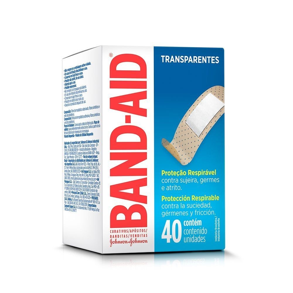 Band-Aid Transparentes: Proteção Discreta (40 Unid)