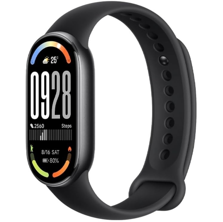 Smartband Mi Band 10 Global: Tela AMOLED 1.72", 150 Modos Esportivos, 21 Dias de Bateria - Pulseira Inteligente Preta