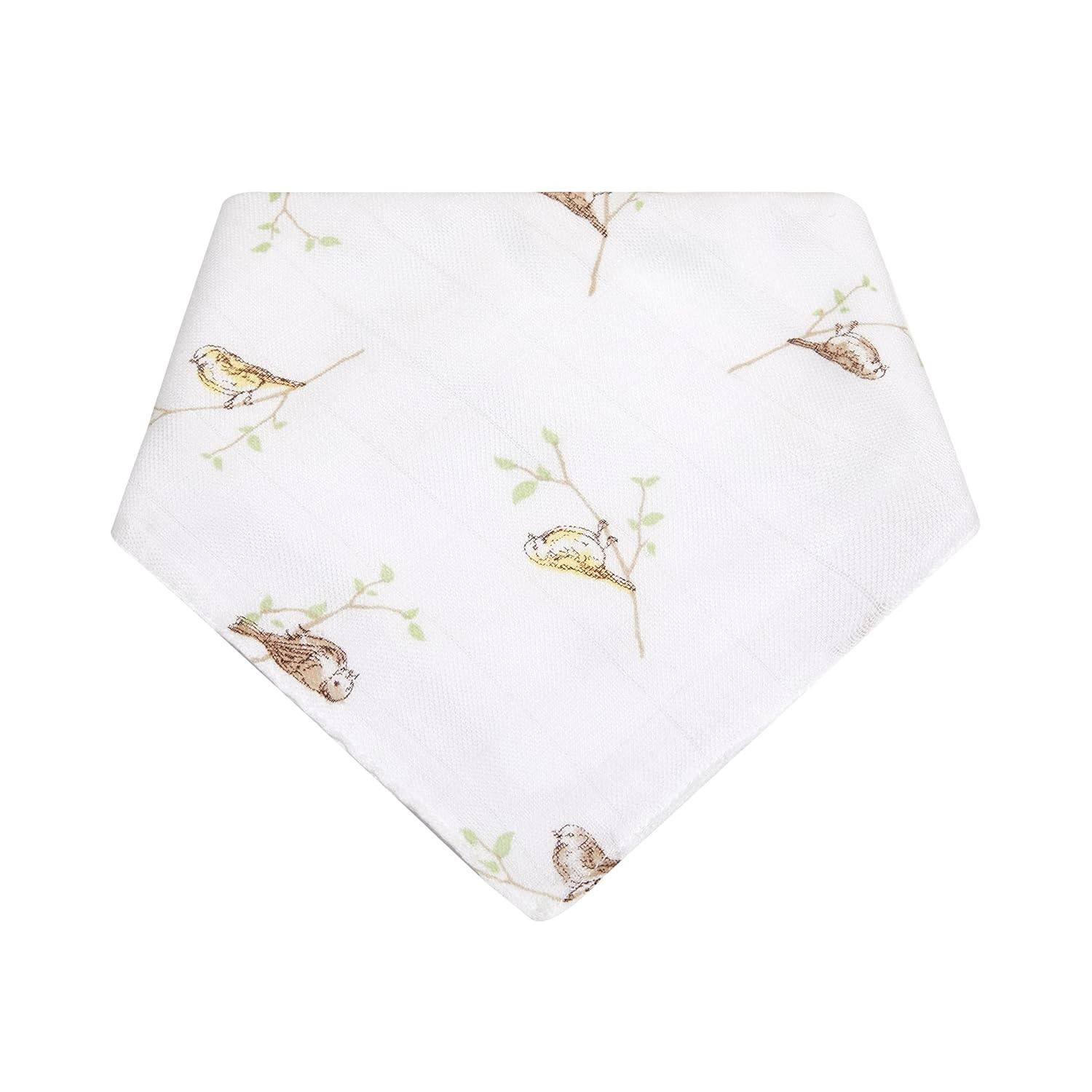 Babador Bandana Soft Bamboo Mami 28x28cm - Tecido Confortável com Fechamento em Botão