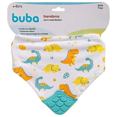 Bandana Com Mordedor Dinos 15282 - Buba: Prática e Divertida!