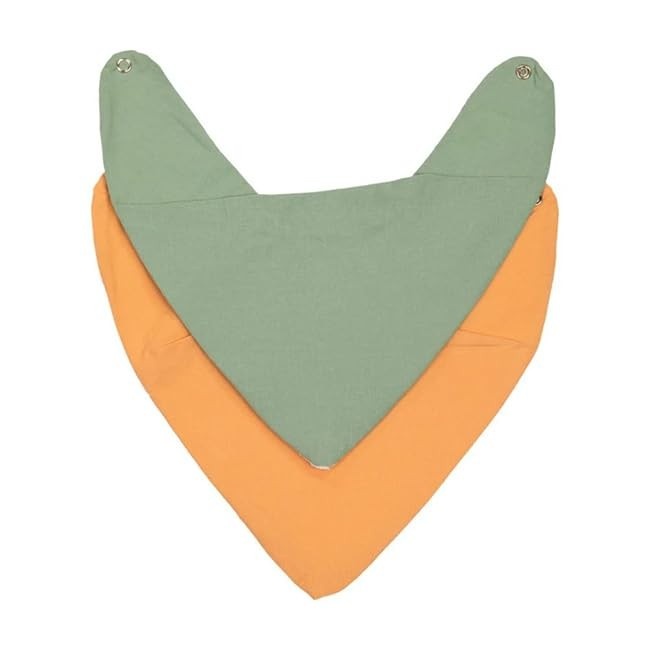 Babador Bandana Liso Papi Baby - Conforto e Estilo para Bebês com Tamanho Único (2 Unidades)