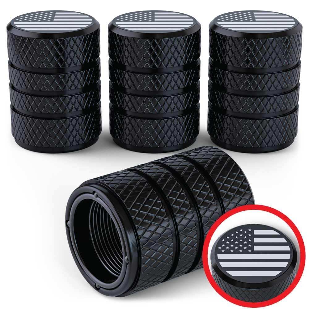 Tampas de Válvula de Alumínio Bandeira Americana: Estilo e Proteção Antiferrugem para Seu Veículo