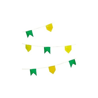 Bandeirinha Festa Junina 10m – Decore com Verde e Amarelo