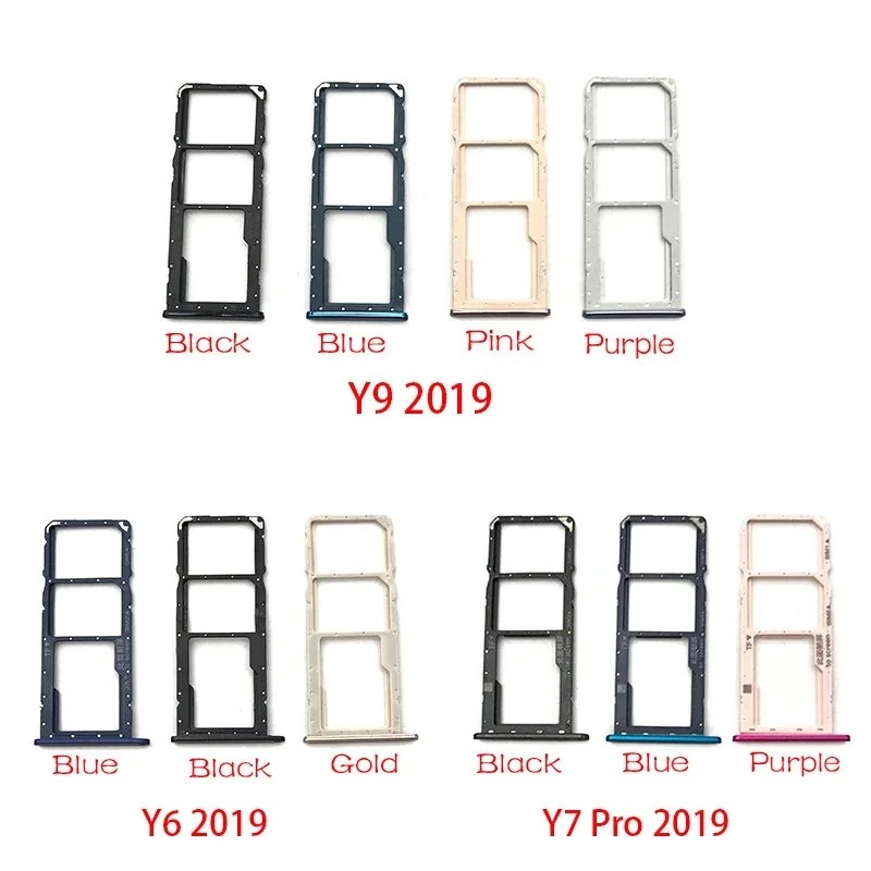 Bandeja Chip Huawei Y6/Y7/Y9 Pro 2019 - Peça Original