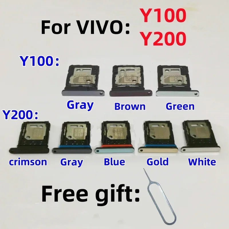 Bandeja Chip Vivo Y100/Y200: Slot SD Original