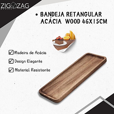 Bandeja de Madeira Acácia: Elegância à Sua Mesa