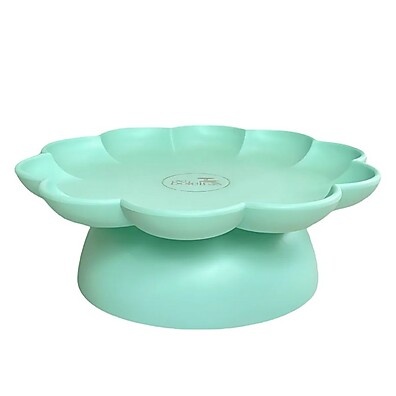Bandeja Flower com Pé: Elegância em Verde