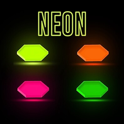 Bandeja Neon Sextavada: Festa Incrível!