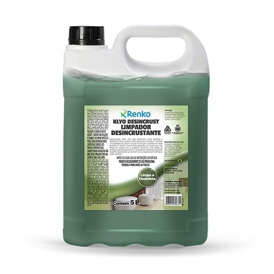 Klyo Limpador Desincrustante 5L - Poder de Limpeza Profundo para Cozinhas e Banheiros