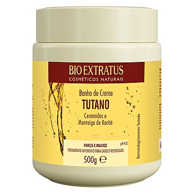 Banho De Creme Bio Extratus Tutano Ceramidas 500g – Hidratação Profunda e Proteção UV