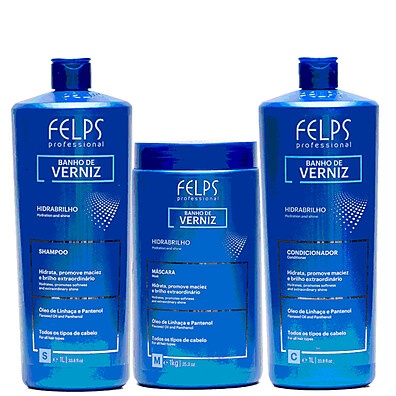 Banho de Verniz Felps: Kit Brilho Intenso + Máscara